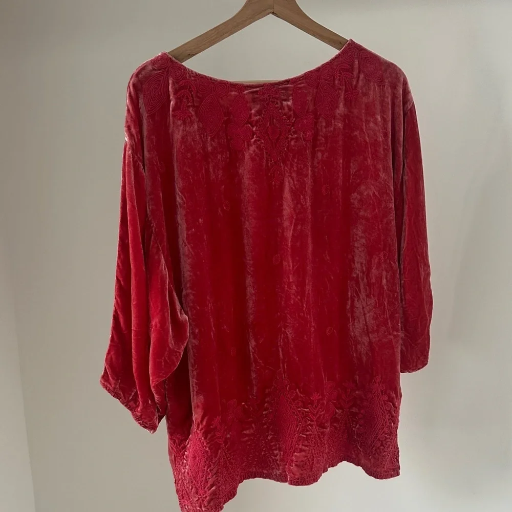 Johnny Was Velvet Liona Blouse size large - Picture 7 of 10